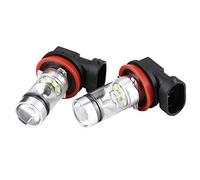 Pongnas Bombillas LED H8 H9 H11, 2x 100W 6000K Kit de Luces Antiniebla para Faros Delanteros de Automóvil Súper Blancos, con Brillo de 360 grados 1000 Lm, bajo Consumo de Energía,