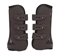 Pongnas Botas Deportivas para Caballos, Envolturas de Pierna de Caballo Botas de Piernas Delanteras Protectores 2 Piezas PU Neopreno de Protectores de para Montar Amortiguador Absorto de Competencia