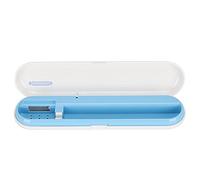 Pongnas Caja Esterilizadora de Cepillo de Dientes Portátil USB Soporte de Almacenamiento de Cepillo de Dientes de Desinfección para Uso Doméstico de Viaje Blanco Azul (White)