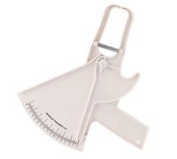 Pongnas Calibrador de Grasa Corporal Calibrador de Pliegues Cutáneos Probador de Medición Corporal Material ABS de 0-80 Mm Seguro para la Piel con Diseño de Resorte Flexible para una (WHITE)