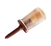 Pongnas Cepillo de Aceite para Rociar Pasteles de Silicona de Grado Alimenticio de Alta Temperatura con Botella Integrada (rojo)