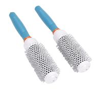 Pongnas Cepillo de Pelo Redondo de Cerámica de 2 Uds, Cepillo de Peinado Resistente Al Calor con Tubo de Aluminio con Dientes de Nailon, para Salón Profesional y Uso Doméstico (32#)