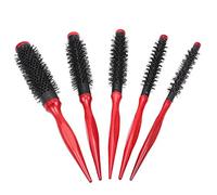 Pongnas Cepillo Redondo para el Cabello de 15 Mm, Peine de Nailon con Dientes Huecos, Disipación de Calor para Salón de Peinado de Bricolaje, con de Madera de Tubo de Aluminio para (2)