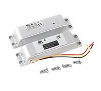 Pongnas Cerradura de Puerta Abatible Eléctrica DC12V 1000KG, Control de Acceso por Inducción Magnética con Tiempo de Retardo 0s 3s 6s, para Puertas Cortafuegos de Seguridad de Metal de