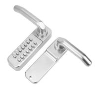 Pongnas Cerradura de Puerta Mecánica Inteligente Entrada de Contraseña Digital Seguridad Antirrobo sin Energía Acceso Al Hogar para Oficina Alquiler Interior Puertas Compuestas Aleación