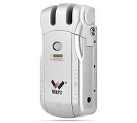 Pongnas Cerradura Electrónica sin Llave, Cerradura Táctil con Control Remoto de Aleación de Zinc para Seguridad del Hogar, con 3 Modos de Desbloqueo Táctil Remoto (Adaptador Plateado+USB)