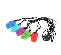 Pongnas Collar de Dentición de Silicona Suave para Bebés, Mordedores Masticables para Alivio de las Encías y Desarrollo Sensorial, 5 uds.