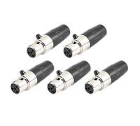 Pongnas Conector XLR, Adaptador XLR Plug con 5 Piezas para Equipos de Audio