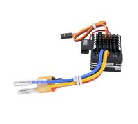 Pongnas Controlador de Velocidad Electrónico Cepillado 80A para Coche RC /10 y Barco RC - Aleación de Aluminio ESC Compatible con Motores 540 550 750 - Soporta Baterías de Iones de Litio 2S-3S con