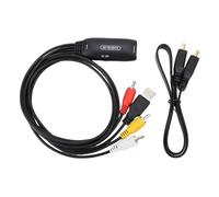 Pongnas Convertidor AV a HDTV con Cable, Adaptador de Video y Sonido Plug