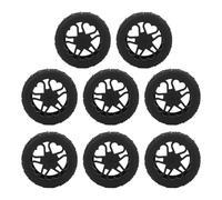 Pongnas Cubiertas de Las Ruedas de la Maleta, Cubiertas de Protectores de Ruedas de Equipaje de Silicona para 5-6 Cm de Diámetro con Absorción de Choque de Reducción de Ruido (Black)