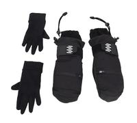 Pongnas de esquí de Fibra de Aramida para Mujeres y Hombres - Térmicos de Snowboard Resistentes Al Viento con Forro Extraíble, Almohadillas de Impacto EVA, Falda de Nieve Extendida y Bolsillo para