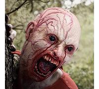 Pongnas Disfraz de Peluca de Cabeza Calva de Látex para Fiesta de Halloween, Maquillaje Grueso para Disfraces de Cosplay para Niños y Adultos