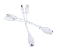 Pongnas Divisor de Cable Adaptador PoE No Estándar para Dispositivos de 12 V con Rendimiento y Durabilidad Mejorados (White)