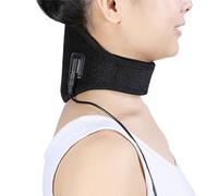 Pongnas Envoltura de Cuello Calentada para Aliviar el Dolor Almohadilla Térmica para Microondas Ajustable + Cable USB de 2 M Almohada de Fisioterapia Paquete de Calor para