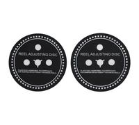 Pongnas Espaciador del Adaptador Nab, Disco de Ajuste del Carrete Estable, Mejora la Transmisión de la Señal, 2 Piezas, Negro, Resistente a los Golpes para Grabadora de Cinta de Carrete