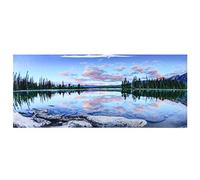 Pongnas Fondo del Acuario, Accesorios de Dragón Barbudos de Fondo de Terrario de de Pintura Decorativa Pegatina de PVC Imagen de Paisaje para la Caja de Pescado del Acuario (122 * 50CM)