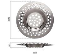 Pongnas Fregadero de Acero Inoxidable Filón de Fregadero de Fregadero de la Cocina Accesorios de Baños Accesorios de Baño de 4 (A)