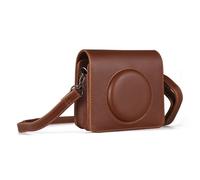 Pongnas Funda para Cámara Mini 3 C300R Bolsa de Transporte Portátil de Cuero PU con Correa de Hombro Ajustable para Protección Instantánea de la Cámara (Brown)