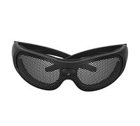 Pongnas Gafas de Seguridad con Cubierta de Patrón de Malla, Gafas Protectoras Livianas y Duraderas para Fanáticos Militares, CS, Juegos Al Aire Libre, Protección contra el Viento y la