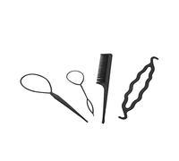 Pongnas Herramientas para Peinar el Cabello, 2 Extensiones de Cabello, 1 Peine, 1 Herramienta para Torcer el Cabello para Peinados de Bricolaje, con Buena Flexibilidad, sin Tratamiento