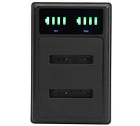 Pongnas Hub Rápido Doble para Cámara EN-EL19 con Pantalla LCD y Puertos/Type-C, Batería Dual