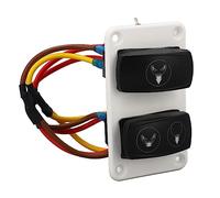 Pongnas Interruptor de Panel de Control de Inodoro Marino, Interruptor Basculante de 3 Vías DC12 24V con Función de Drenaje de Entrada de Agua, para Barcos, Yates, Vehículos