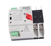 Pongnas Interruptor de Transferencia Automática 63A Retardante de Llama de Doble Potencia AC220V para Generador con Conmutación Rápida (80A)