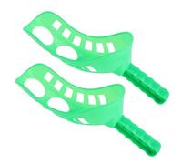 Pongnas Juego de Cucharas para Deportes Al Aire Libre con Cucharas para niños: para Picnic, Diversión en la Playa y en el Patio, Entrenamiento de Habilidades Motoras Sensoriales (Green)