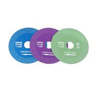 Pongnas Juego de Discos de Corte de Vidrio Ultradelgados de 3 piezas: Verde, Azul y Cuchillas para Cortar Cerámica, Piedra de Jade y Botellas