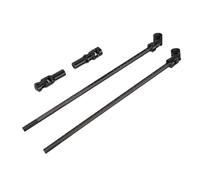 Pongnas Juego de Ejes de Transmisión de Orugas RC de Acero Inoxidable - Universal /10 LCG RC Reemplazo del Eje de Transmisión de Junta para Axial SCX10-4 HPI DT2 - - Kit de Línea de (Black)