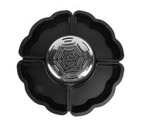 Pongnas Juego de Fondue de Chocolate Eléctrica de Mesa, Kit de Smores para Interiores con Bandejas Desmontables para Noche de Juegos, Cita Nocturna (Enchufe europeo 220V)