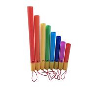 Pongnas Juego de Instrumentos de Percusión Orff de 8 Piezas, Tubo de Sonido Musical de 8 Tonos con Notas Etiquetadas, Portátil y Seguro para el Rendimiento del Trabajo en Equipo en el (con cuerda)