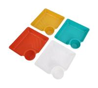 Pongnas Juego de Platos Duraderos para Servir Salsa de Patatas Fritas con Compartimento para Salsa, Plato de Sushi Dividido, Platos para Bolas de Masa para Fiestas, Barbacoas, Cen