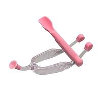 Pongnas Kit de Herramientas para Lentes de Contacto, Pinzas Multifuncionales con Tapas de Silicona y Cuchara Suave para una Extracción Segura de la Inserción, Tamaño de Viaje (PINK)