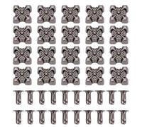 Pongnas Kit de Remaches de Aleación de Zinc con Pies de Hierro para Reparación de Cinturones, Bolsos y Carteras de Cuero, 200 Piezas, Antióxido y Fuerte Agarre