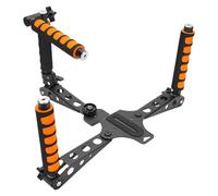 Pongnas Kit Estabilizador de Plataforma de Hombro para Cámara, Soporte para Videocámara DSLR con Ajustable, Agarre de Liberación Rápida para Vloggers, Transmisores en Vivo, Cineastas