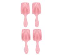 Pongnas La Forma de V del Cepillo de Pelo Desenredante Ventilado 4pcs Maneja el Cepillo de Pelo Seco de La Velocidad con La Manija Ergonómica