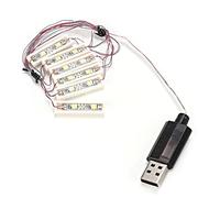 Pongnas Lámpara LED DIY con Carga USB, Brillante, Decorativa, Tipo Barra, para Modelo ABS
