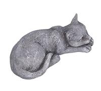 Pongnas Lápida Conmemorativa para Mascotas Al Aire Libre para Gatos y Perros | Lápida de Recuerdo Personalizada para Jardín o Césped (Gato de Adorno Tipo B (especificación del Proveedor: Color Roca))