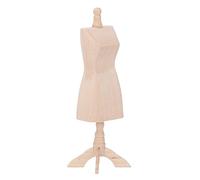 Pongnas Maniquí de Madera para Casa de Muñecas, Soporte de Exhibición de Ropa Ligero, Modelo para: 12 Manualidades DIY