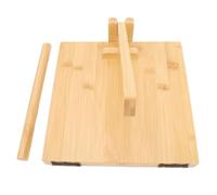 Pongnas Manual de Masa de Prensa de Tortilla de Madera Maker de Tortilla Hecha a Mano con Bisagra de Metal a Prueba de óxido 50 Papeles de Pergamino para Pizza de Cocina para el Hogar