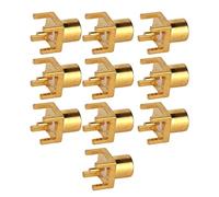 Pongnas MCX Socket PCB Tablero de Soldadura End Jacks 4 Pin Conector Femenino OFC Material 50Ohms para GPS Antena Giratoria WiFi Hotspots 10pcs