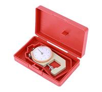 Pongnas Medidor de Espesor Portátil Plateado con Cabezales de Medición Precisos para Joyería y Cuero - Cabeza Plana de 0-10 Mm (cabeza plana)