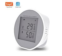 Pongnas Monitor de Humedad de Temperatura de Wifi Inteligente Sensor Inalámbrico Monitoreo en Tiempo Real para Bodegas de Vino en Casa Invernaderos Blancos