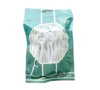 Pongnas Palillos de Hilo , Polímero de Calidad Alimentaria con Alambre Redondo Liso para Limpieza de Dientes, Mini Cepillo Interdental Portátil para Eliminación de Placa (WHITE #-3)
