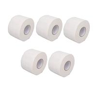 Pongnas Papeles de Peluquero, 5 Rollos de Tiras Elásticas Desechables para el Cuello, 100 Hojas Cada una para Peluquería, Salón de Belleza, con Fuerza Súper Elástica hasta 55 Cm