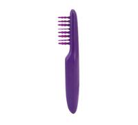 Pongnas Peine de Alisado Eléctrico, Herramienta de Peinado de Desprecio Giratorio de 360 ° con Cubierta de Cepillo para el Cabello Rizado, Grueso y Recto Húmedo o Seco (PURPLE)