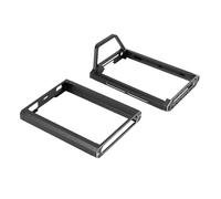 Pongnas Protector de Transmisor NB4 RC Juego de Soportes Protectores Superiores e Inferiores de Metal - Marco de Aluminio Apto para Transmisores NB4 y Pro - Caída con Montaje Alineado con OEM (Black)
