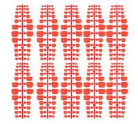 Pongnas Punta de Uñas Postizas Mate, Cubierta Completa, Uñas Postizas para Dedos de los Pies, 240 Piezas DIY para Artistas de Uñas, Salón en Casa para Mujeres (rojo mate)